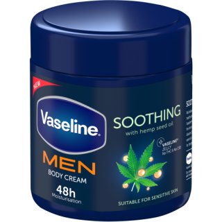 Vaseline Men Hemp Seed Oil Soothing Body Cream for Sensitive Skin | cafe420.co.za