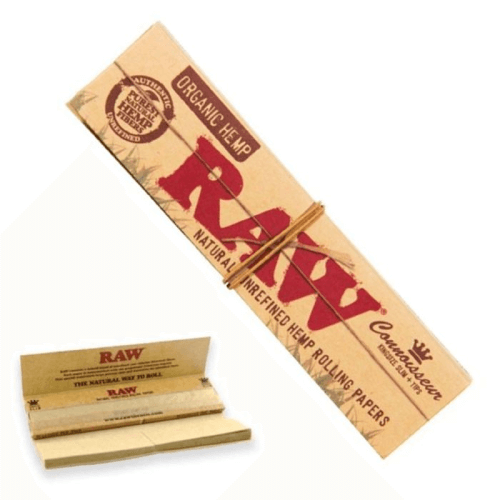 RAW Rolling Paper Organic Hemp King Size with Tips | Cafe420.co.za