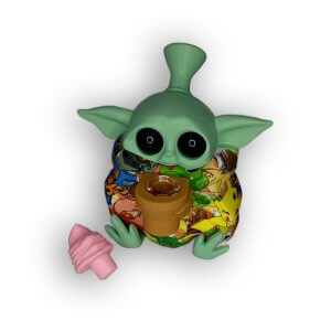Baby Yoda | Silicone Bong and Cap | Cafe420