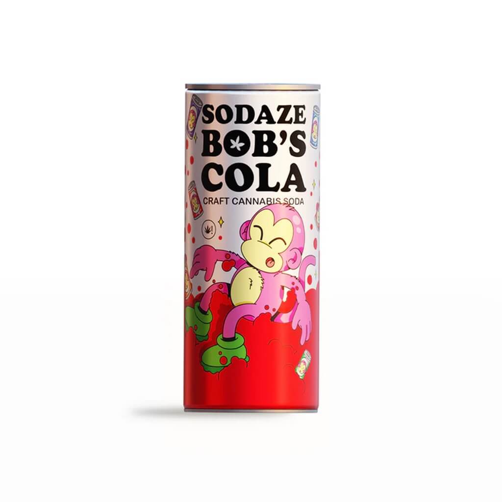 Sodaze | Infused Craft Soda | Bob's Cola 30mg | Can 250ml | Cafe420