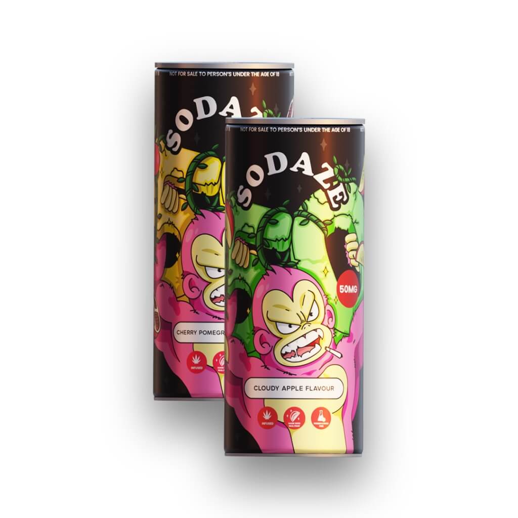 Sodaze | Infused Craft Soda | 50mg | Cans 250ml | Cafe420