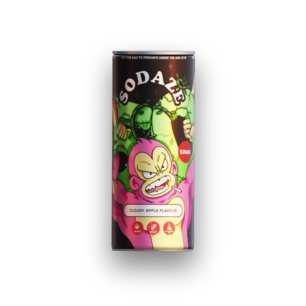 Sodaze | Infused Craft Soda | 50mg | Cloudy Apple | Cafe420